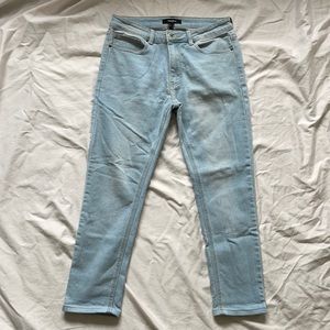 Forever 21 white wash jeans TAILORED